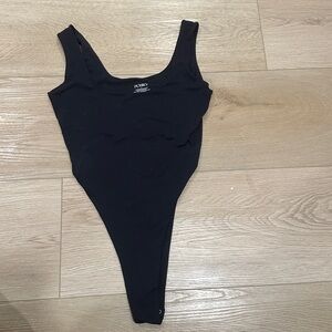 Pumiey Black Thong Body Suit